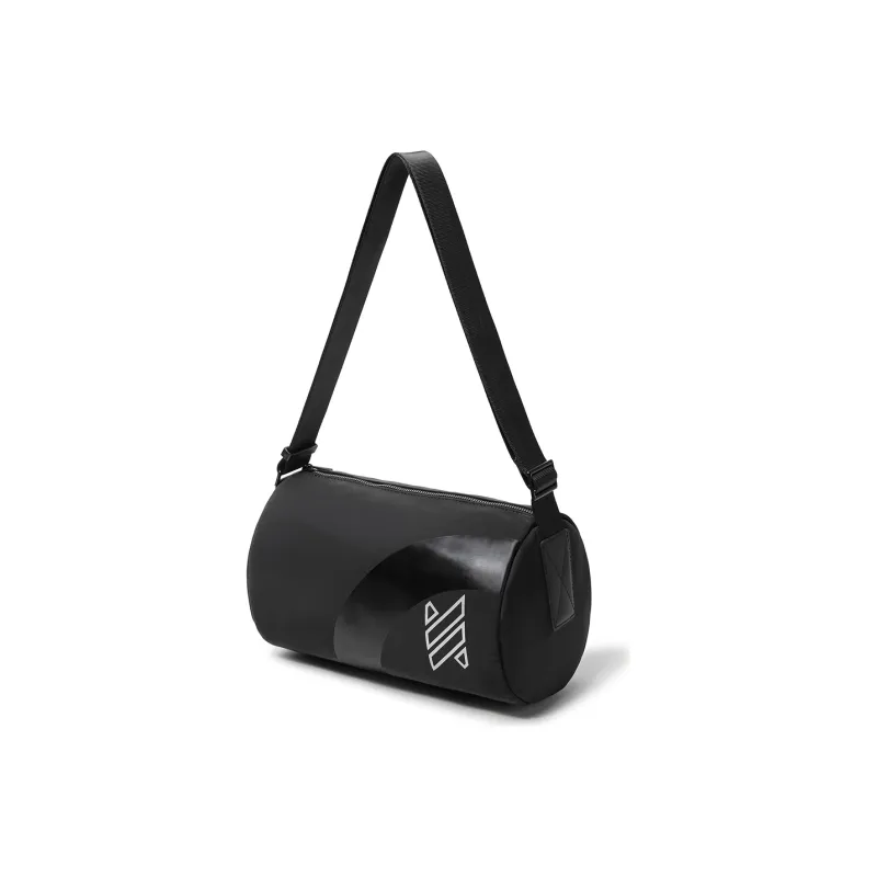 NOMK Oxford Techwear Sling Bag Cylinder Bag Backpack Shoulder Bag Crossbody Bag Medium Size Unisex Black-2