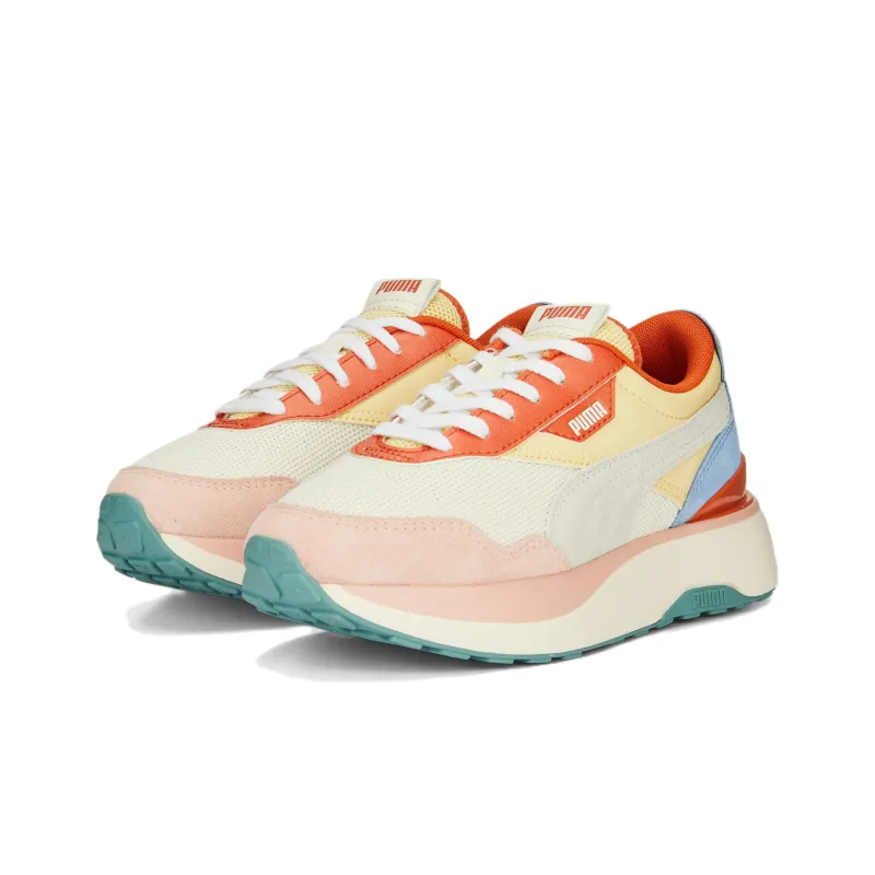 PUMA Cruise Rider Trainer Anti Slip Wear Resistant Low Top Sports Casual Shoes Women's Beige Pink Orange-2