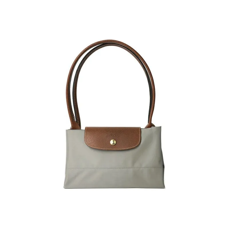 LONGCHAMP Le Pliage Recycled Material Dumpling Bag Handbag, Shoulder Bag Women's Gray-5