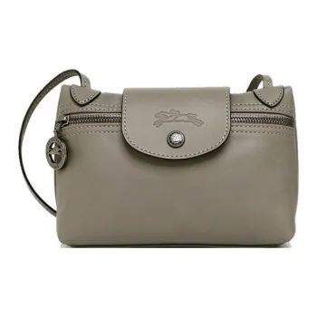 LONGCHAMP Le Pliage Xtra Cow Leather Mahjong Bag Shoulder Bag Crossbody Bag Women's Dove Color