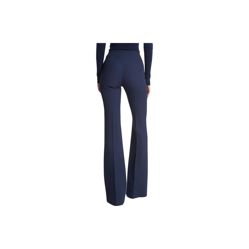 MICHAEL KORS Brooke Double Crepe Sablé Flared Pants-1