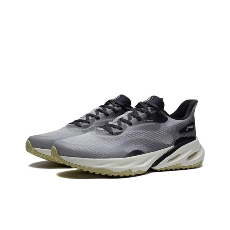 LiNing Yuedong 2.0 Anti-Slip And Wear-Resistant Breathable Low-Top Running Shoes Men's Gray Black-2