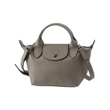 LONGCHAMP Le Pliage Xtra Leather Shoulder Bag Crossbody Bag Handbag Mini Women's Streptopelia Gray