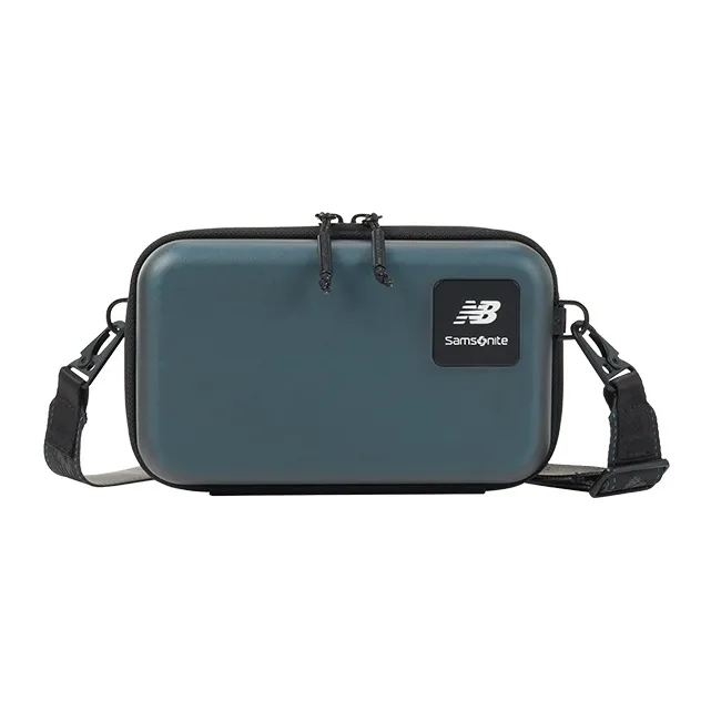 SAMSONITE New Balance Polycarbonate Crossbody Bag Box, Shoulder Bag Unisex Black/White-0