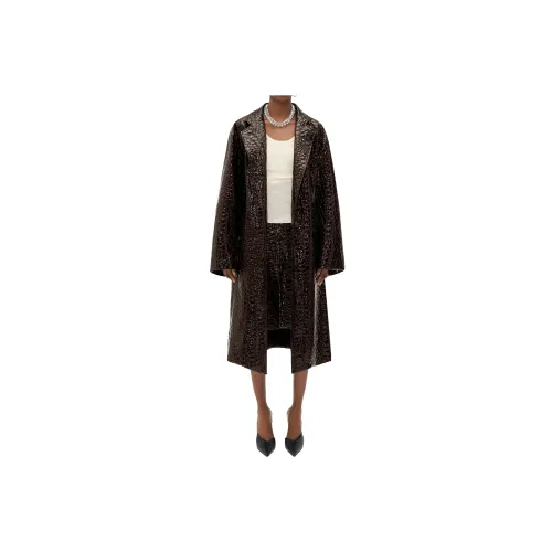 Bottega Veneta Coats Women's Dark Brown