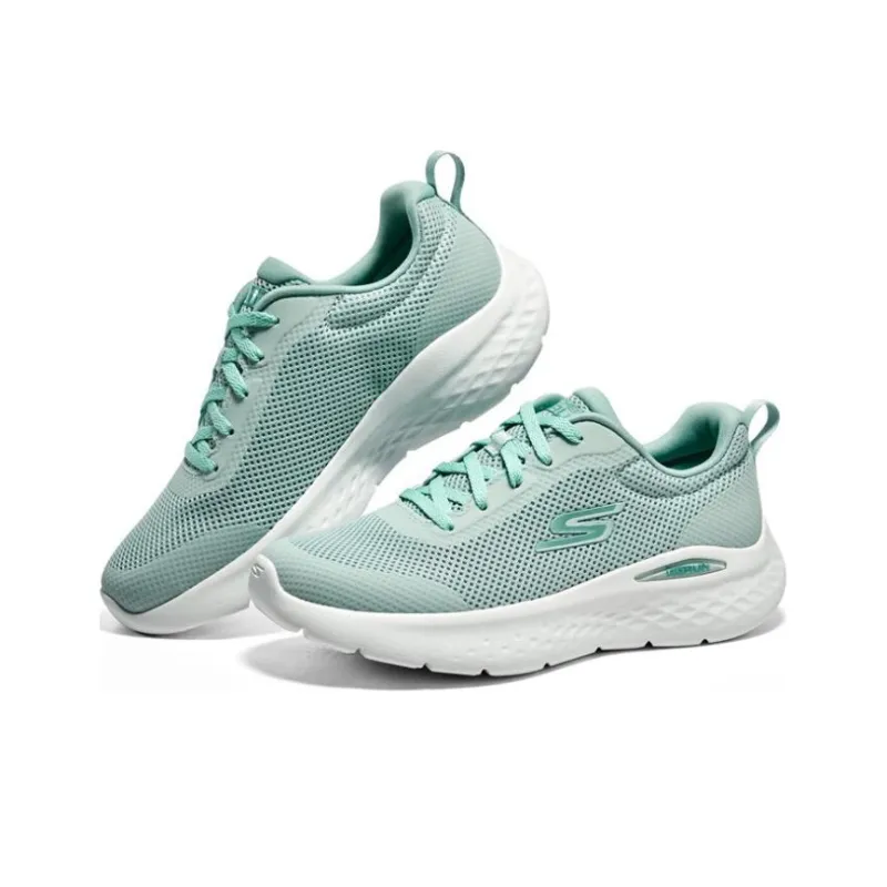 Skechers Go Run Lite Anti-Slip And Wear-Resistant Breathable Low-Top Running Shoes Women's Green-3