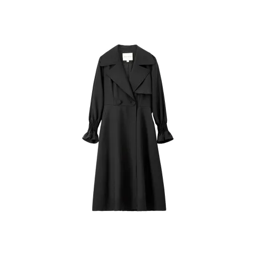 SENTUBILA Trench Coats Women's Black