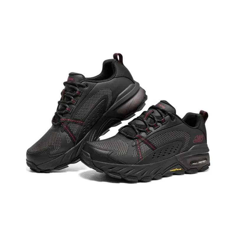 Skechers OUTDOOR Casual Shoes Men Low Top Black/Red/White/Yellow-3