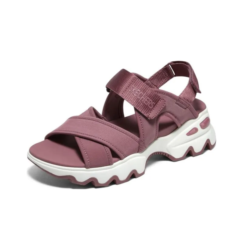 Skechers Go Walk 5 Panda Sandal Sports Sandals Women's Rose Red-2