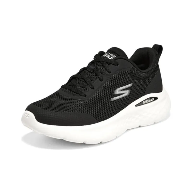 Skechers Go Run Lite Slip Resistant, Abrasion Resistant, Breathable Low Top Running Shoes Women's Black-1