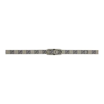 GUCCI Leather Belts Women's Gray