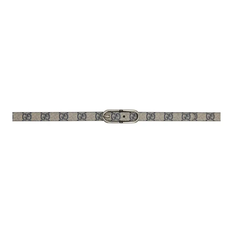 GUCCI Leather Belts Women's Gray-0
