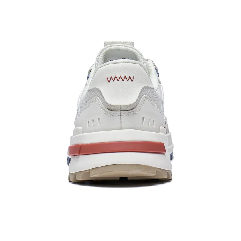 LiNing Wind Rider 2.0 Anti Slip Wear Resistant Low Top Sports Casual Shoes Women's Beige White Blue-5