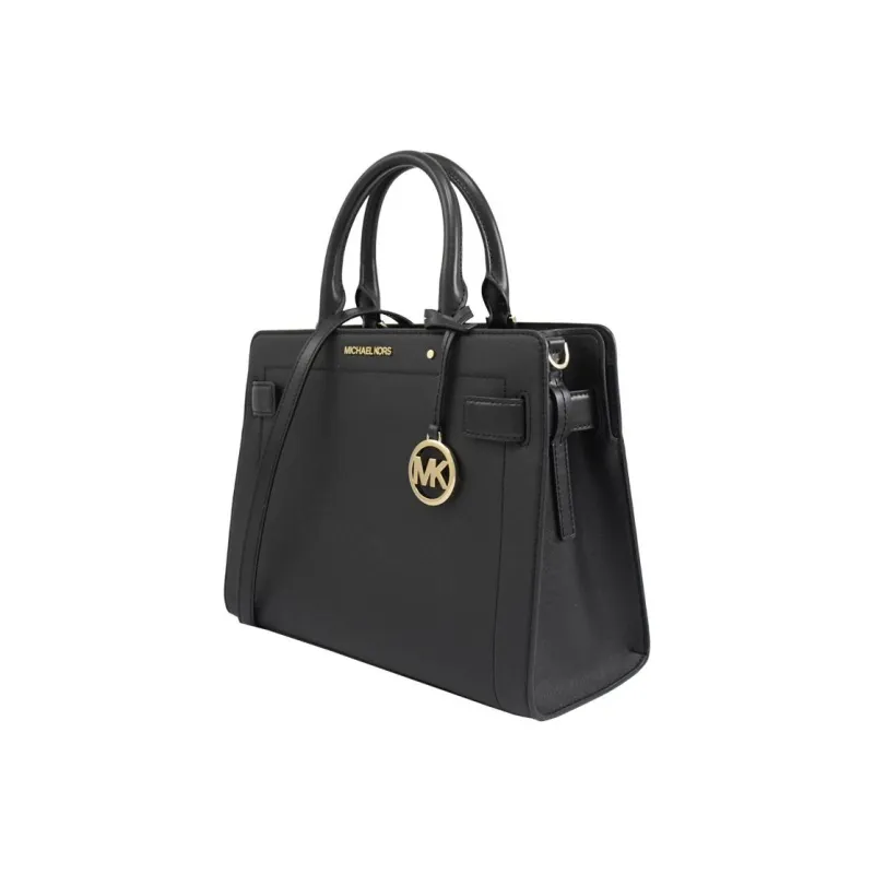 MICHAEL KORS Rayne Leather Shoulder Bag Crossbody Bag Handbag Medium Size Women's Pure Black-1