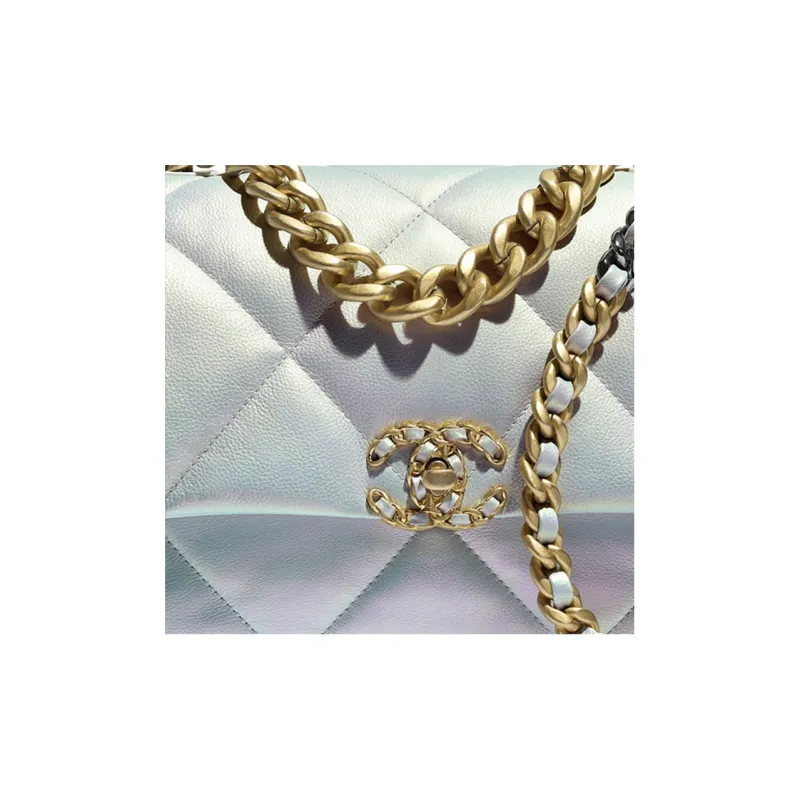 CHANEL Calfskin Metal Backpack, Handbag, Shoulder Bag, Crossbody Bag Tubas Women's Iridescent Color-3