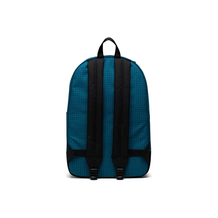 Herschel Polyester Backpack Large Size Unisex Grid Harbor Blue/Classic Black/Amber Yellow-1