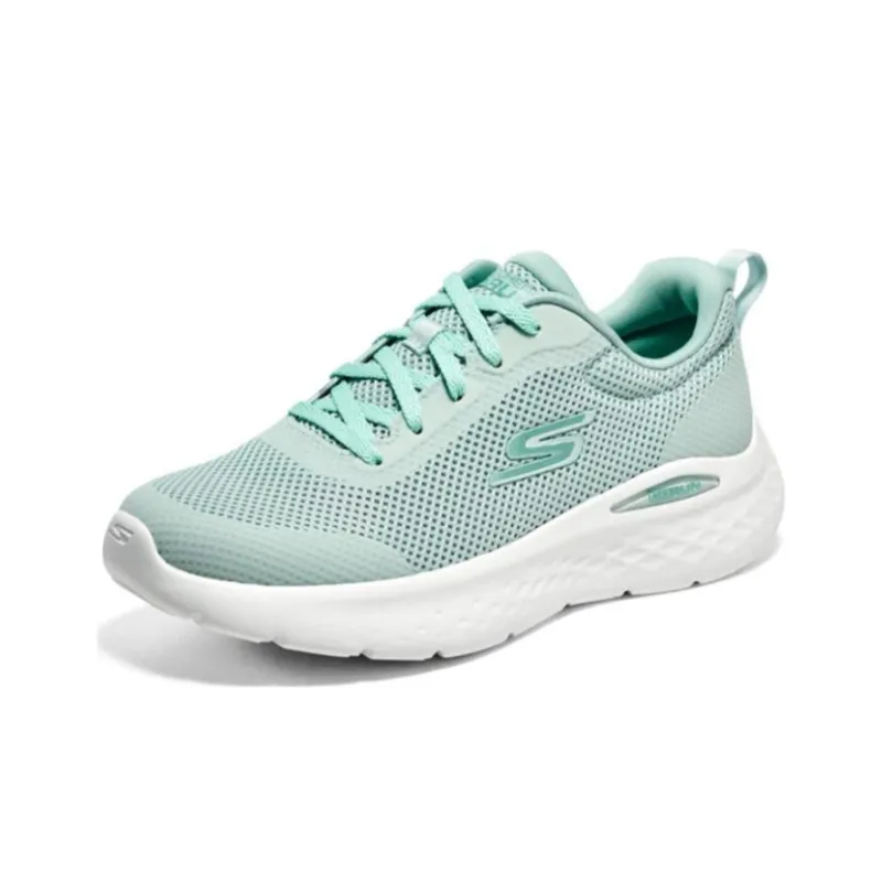 Skechers Go Run Lite Anti-Slip And Wear-Resistant Breathable Low-Top Running Shoes Women's Green-2