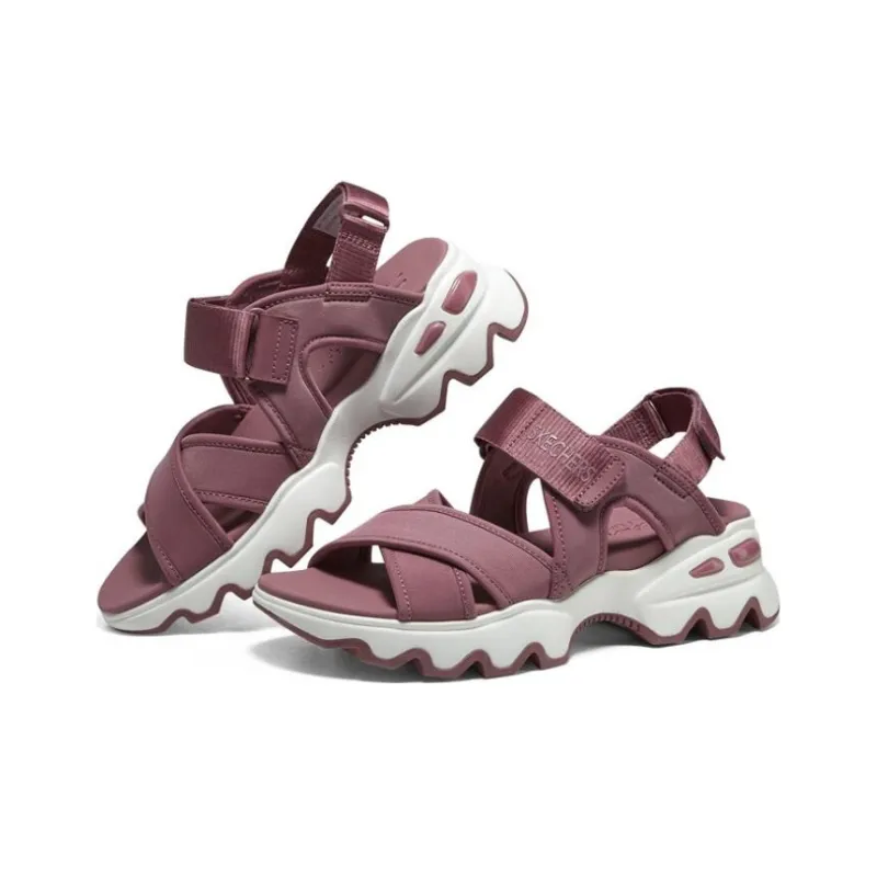 Skechers Go Walk 5 Panda Sandal Sports Sandals Women's Rose Red-3