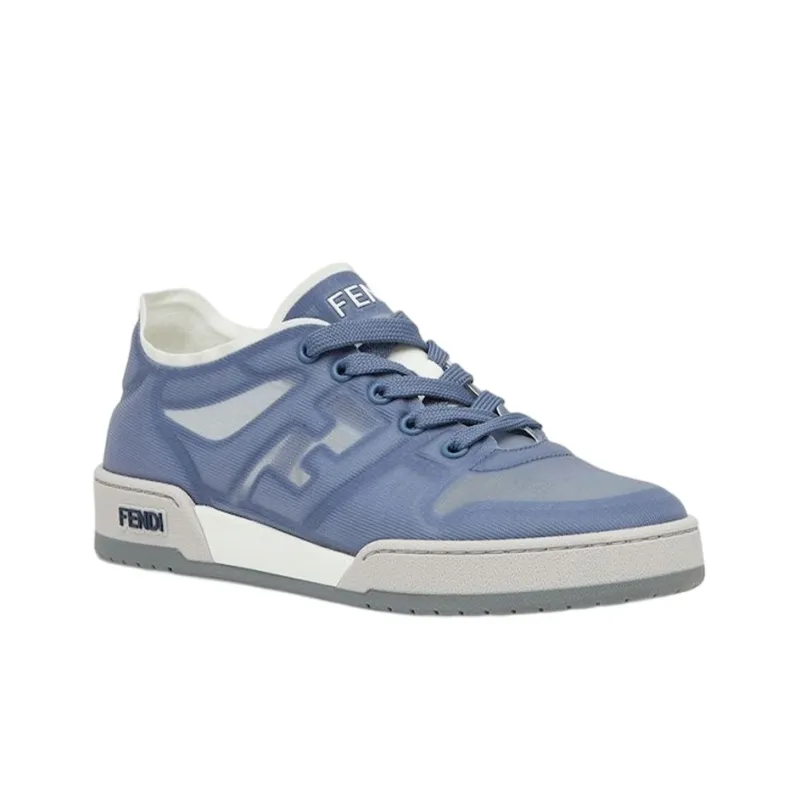 FENDI Match Low Top Stylish Skateboarding Shoes Women's Blue-2