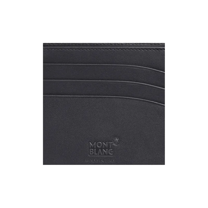 MONTBLANC Meisterstuck Lizard Pattern Leather Card Holder Wallets Men's Black-2