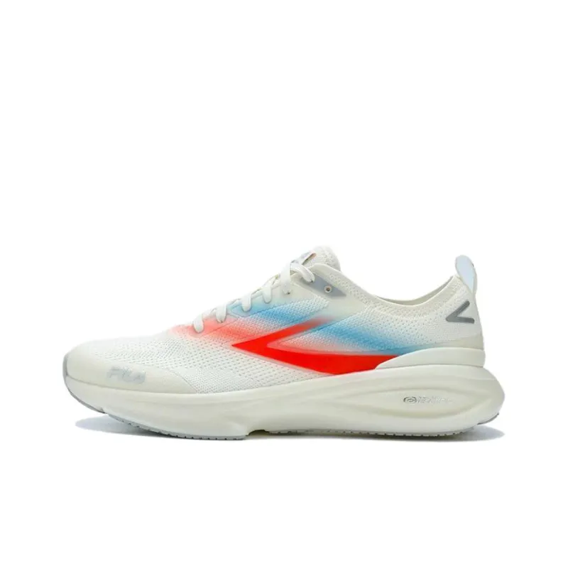 FILA NUVOLE Cushioning Anti Slip And Wear Resistant Low Top Training Running Shoes Men's White Orange-0