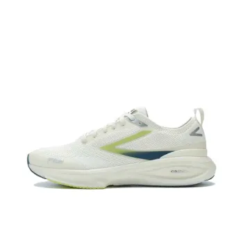 FILA ENERGY 1+ Cushioning Anti Slip And Wear Resistant Low Top Casual Running Shoes Men's White Green