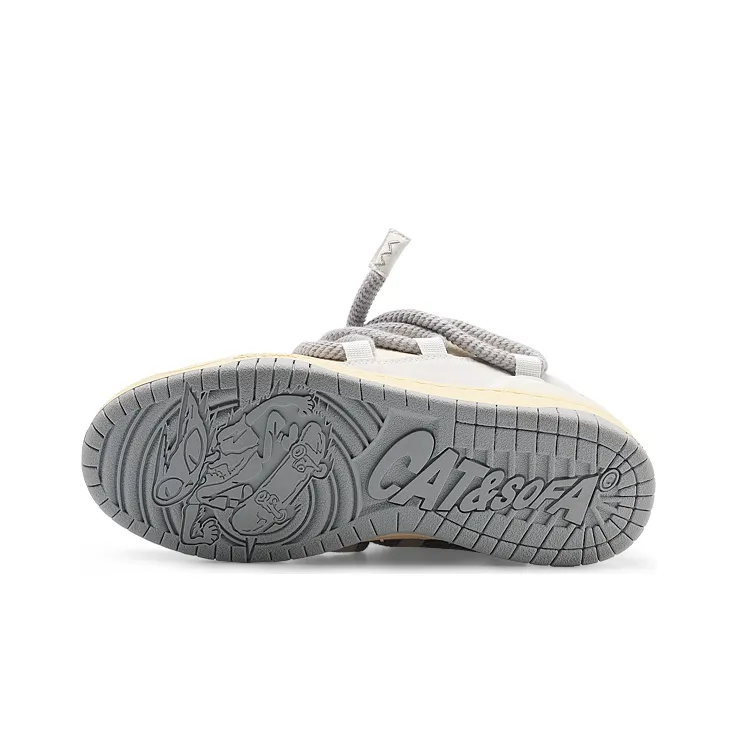 Cat&Sofa Dirty Braid Series Skateboarding Shoes Unisex Swag-4