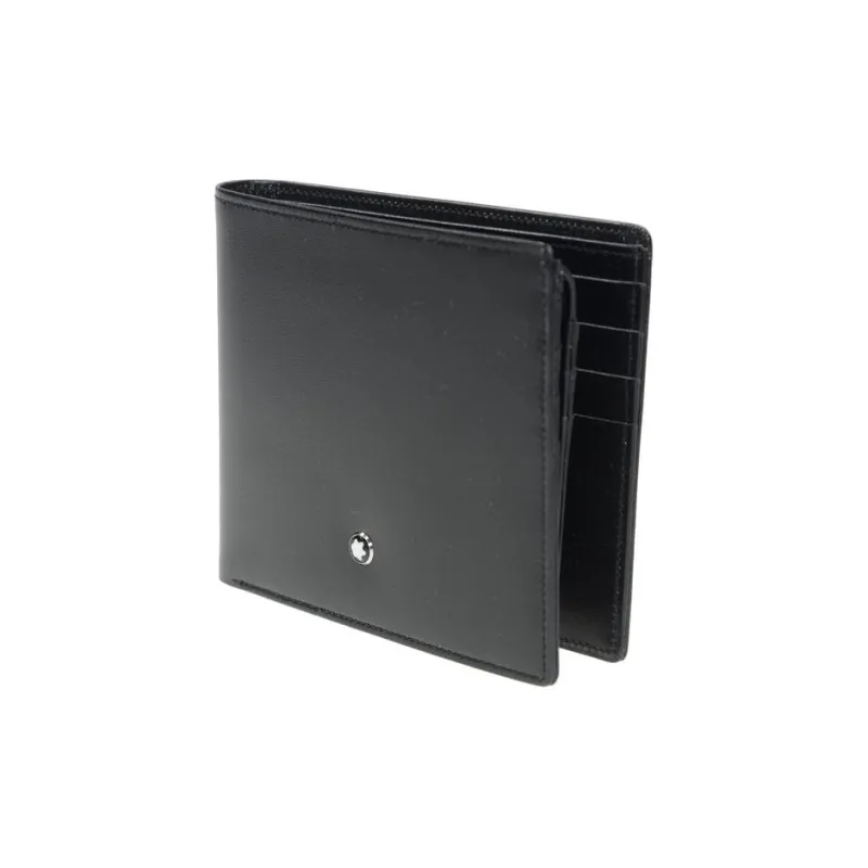 MONTBLANC Meisterstuck Smooth Leather Card Holder Wallets Men's Black-3