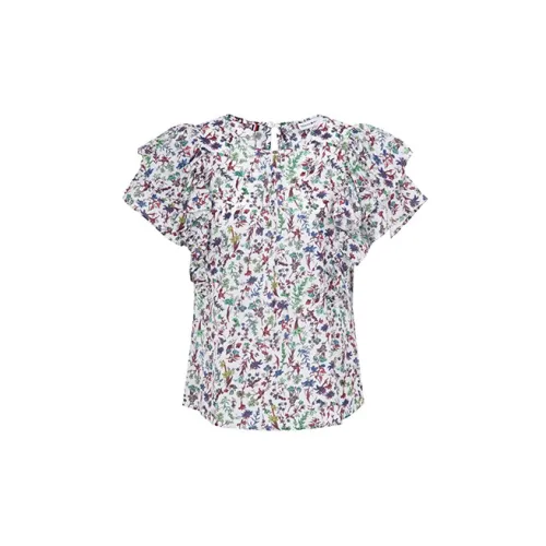 Tommy Hilfiger Floral-print Cotton-blend Blouse