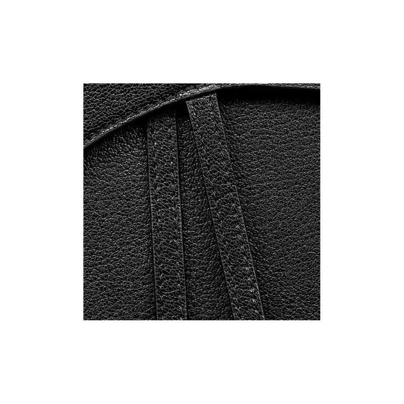 DIOR Saddle Goatskin Clutch Regular Women's Black-4