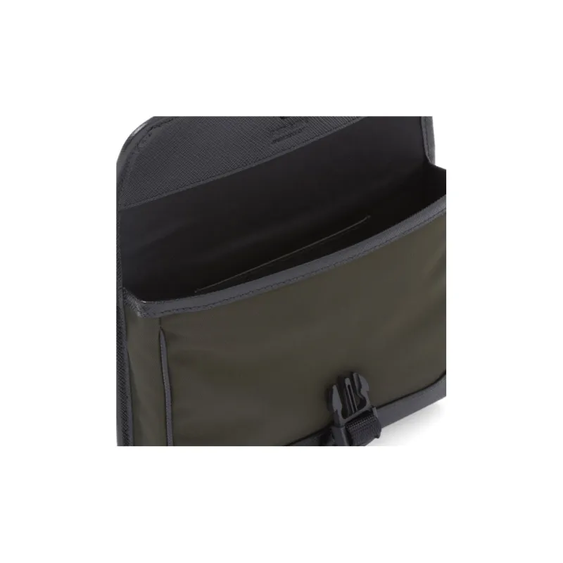 PRADA Recycled Nylon Saffiano Leather Shoulder Bag Crossbody Bag Cell Phone Pouch Regular Men's Green-3