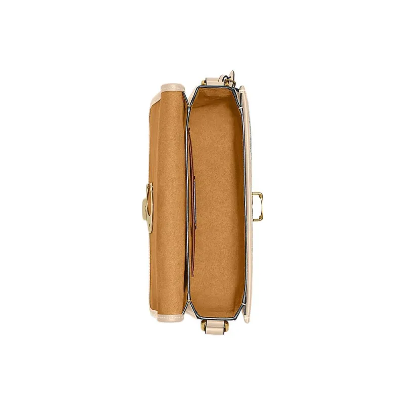 COACH Studio Cow Leather Crossbody Bag, Shoulder Bag Regular Women's Ivory Monogram-2