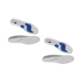 White High-Rebound Sports Cushioning Insoles 2 Pairs