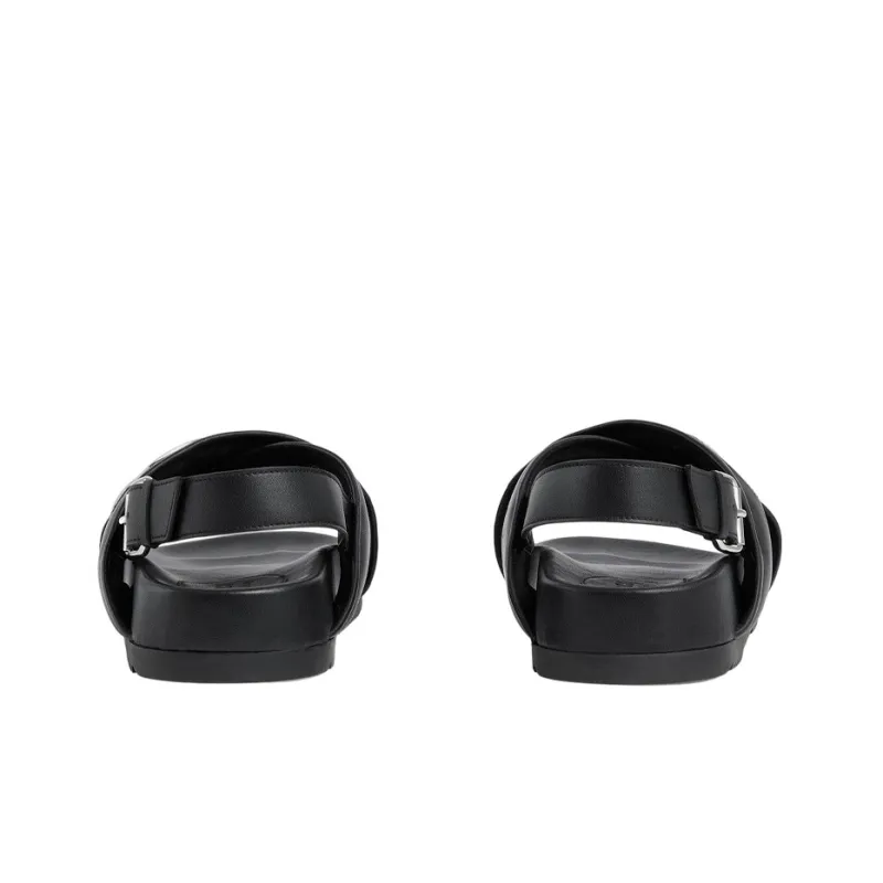 GUCCI Crossover Sandal 'Black White'-4