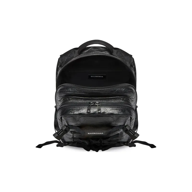 Balenciaga Polyamide Backpack Small Size Men's Black-3