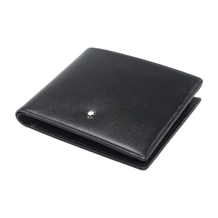 MONTBLANC Meisterstuck Smooth Leather Card Holder Wallets Men's Black-6