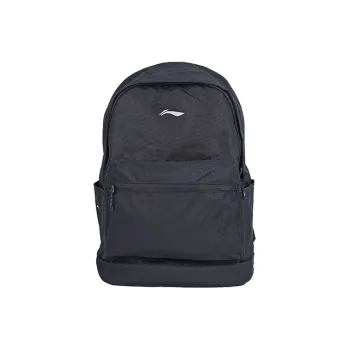 LiNing Sports Life Collection Polyester Backpack Regular Unisex Pure Black