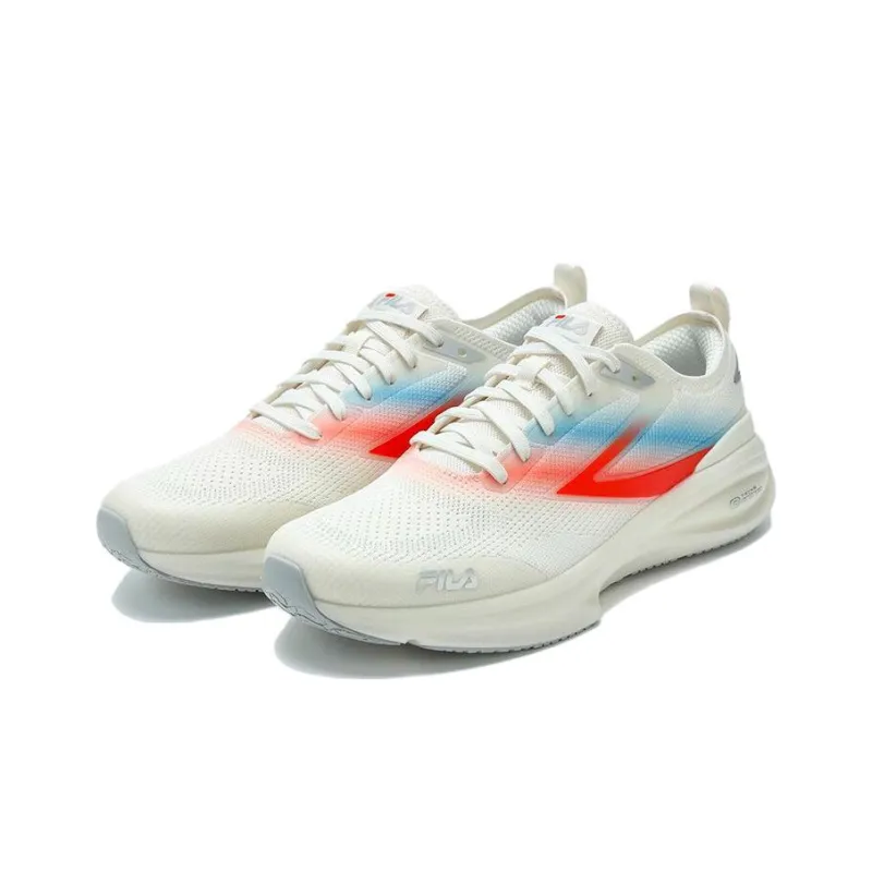 FILA NUVOLE Cushioning Anti Slip And Wear Resistant Low Top Training Running Shoes Men's White Orange-1