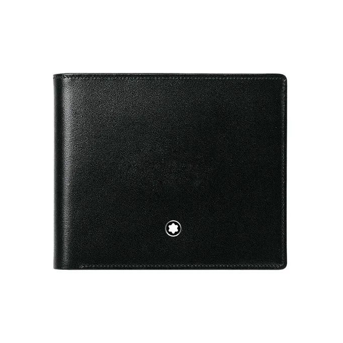 MONTBLANC Meisterstuck Smooth Leather Card Holder Wallets Men's Black-0