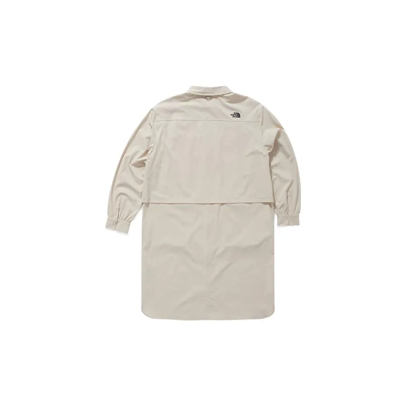THE NORTH FACE Long Sleeved Dresses Women's Khaki-1