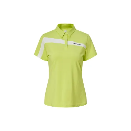 Skechers Polo Shirts Unisex Lime Green