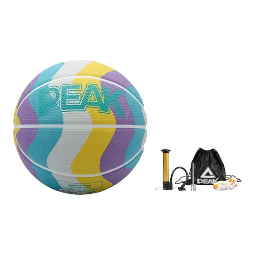 PEAK Rainbow Series PVC Basketball Multicolor Size 7 Training Unisex