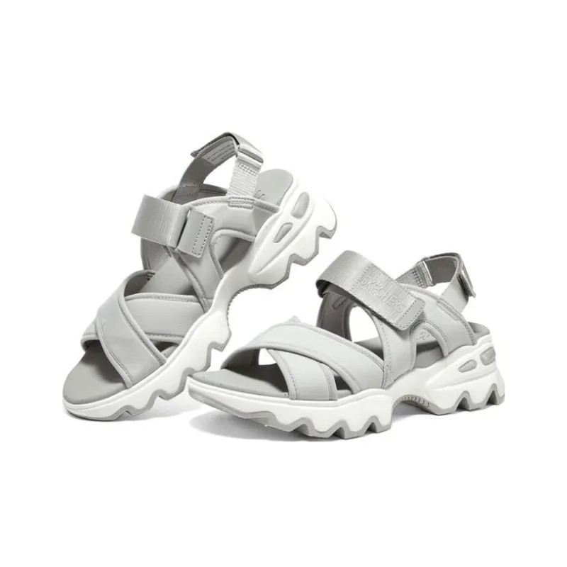 Skechers Go Walk 5 Panda Beach Sandals Women's Gray-3