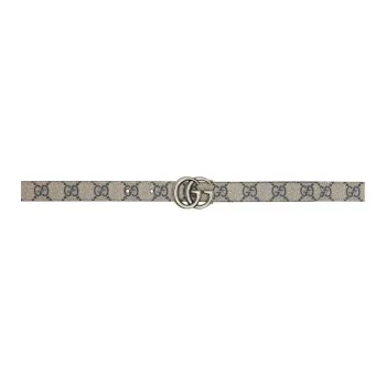 GUCCI Leather Belts Women's Gray
