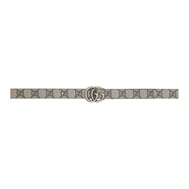 GUCCI Leather Belts Women's Gray-0