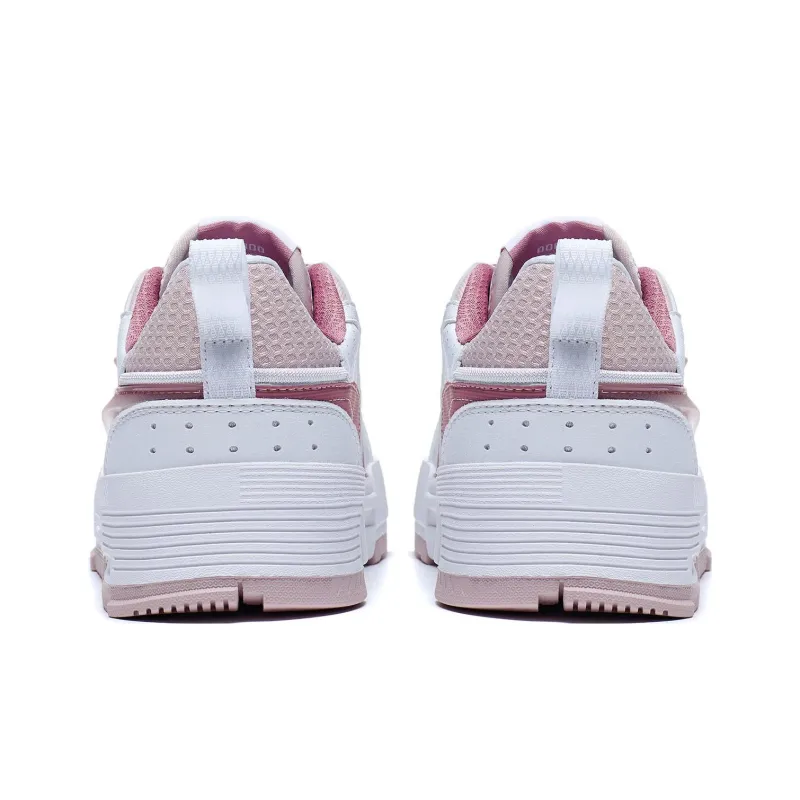 LiNing Li Cheng Lining Is Anti Slip Wear Resistant Low Top Sports Casual Shoes Women's White Pink-5