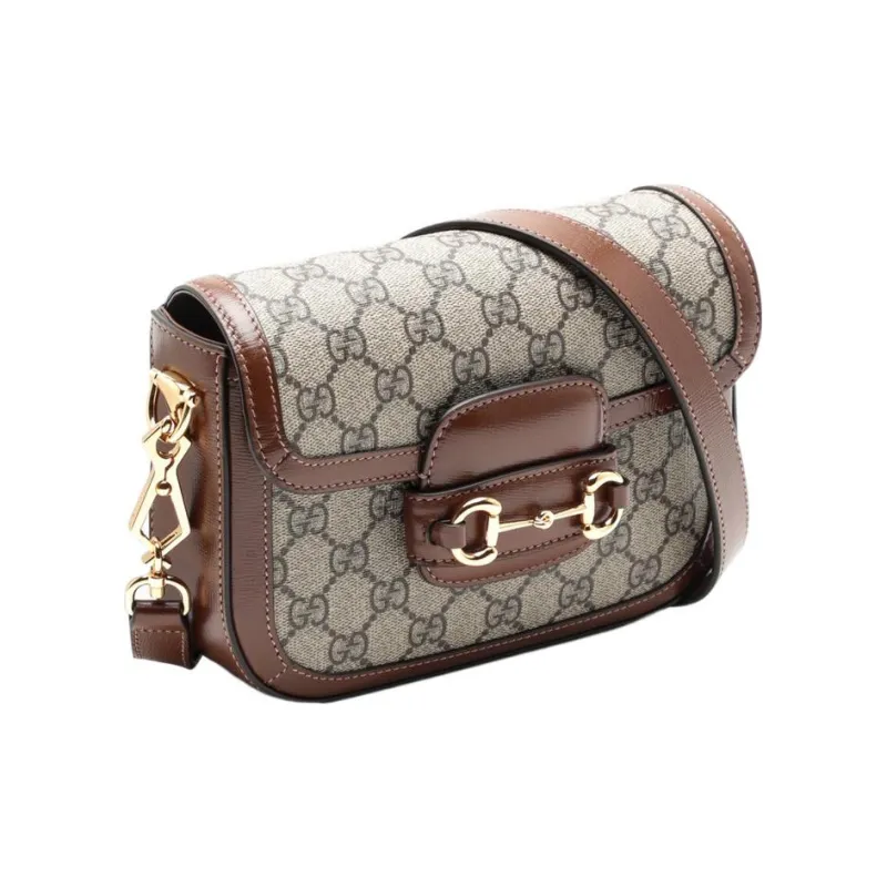 GUCCI Horsebit 1955 Mini Shoulder Bag Beige/Ebony-1