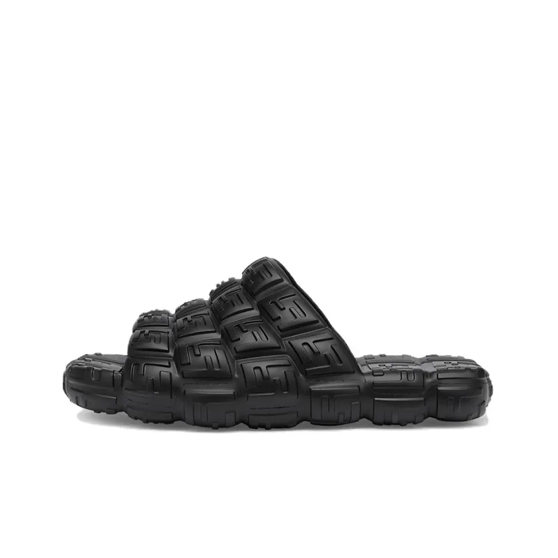 FENDI Logo Embossed Cloud Slides-0