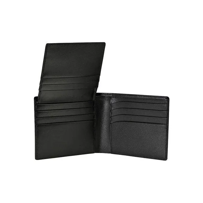 MONTBLANC Meisterstuck Smooth Leather Card Holder Wallets Men's Black-5