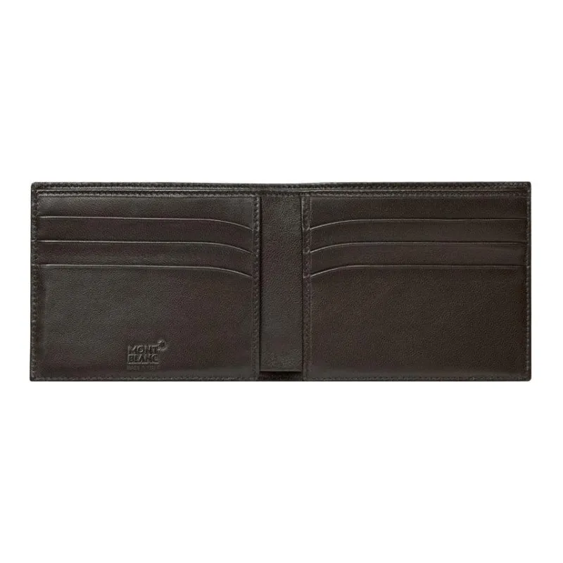 MONTBLANC Full Grain Leather Card Holder Wallet Men's Brown-1